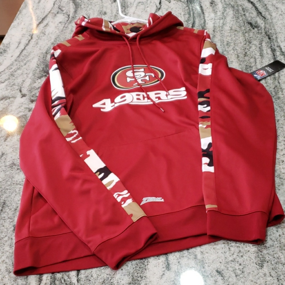 49ers zumba hoodie sweatshirt mens m